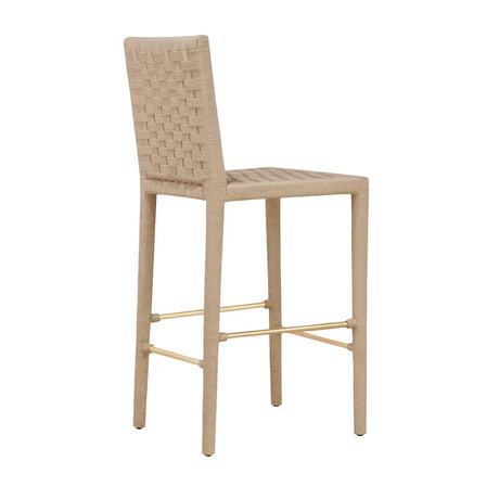 Burbank Bar Stool by Worlds Away at Fig Linens and Home - Side View