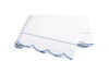 Matouk Butterfield Sheets & Pillowcases by Matouk - Full/Queen Flat 94x112 Ocean at FIG LINENS AND HOME - 7