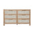 Carla Cerused Oak and Cane Dresser by Worlds Away | Chest of Drawers Front View