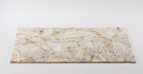 Flat Castello 23x39 Ecru 101 Bath Rug by Abyss at Fig Linens and Home