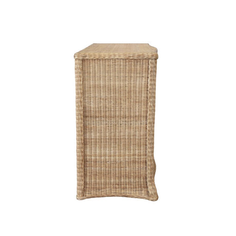 Worlds Away Celine Rattan Chest - Dresser Drawer Side View