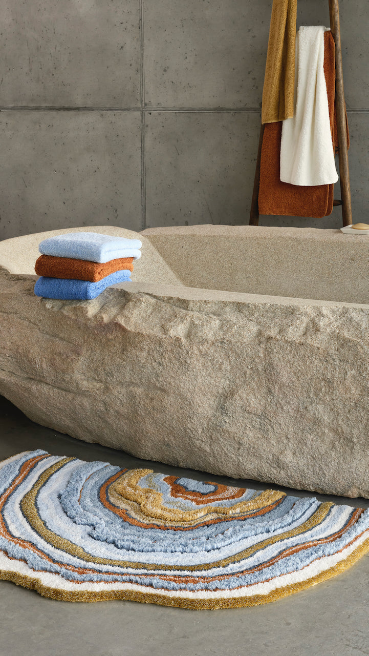 Abyss Habidecor Celora Bath Rug 33X57 in Powder Blue 330 at Fig Linens and Home - View 8