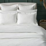 Portico Cotton Quilted Coverlet by Orchids Lux Home - White King Quilt at Fig Linens and Home 3