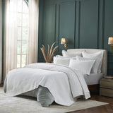 Portico Cotton Quilted Coverlet by Orchids Lux Home - White Queen Quilt at Fig Linens and Home
