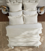 Portico Cotton Quilted Coverlet by Orchids Lux Home - Natural King Quilt at Fig Linens and Home 3