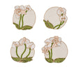 Kim Seybert Orchid Coasters in Multi, Set of 4 in a Gift Bag by Kim Seybert - Multi 5.5"L x 5.5"W x 0.25"H at FIG LINENS AND HOME - 1