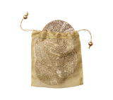 Luster Gold/Silver Coaster Detail 3 | Kim Seybert at Fig Linens and Home