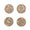 Luster Gold/Silver Coaster | Kim Seybert at Fig Linens and Home