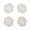 Winter Lace Silver/Crystal Coaster | Kim Seybert at Fig Linens and Home