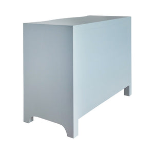 Cora Light Blue Chest - Worlds Away Dresser - Back of Chest of Drawers