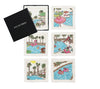 Pool Day Cocktail Napkins Set of 6 in Gift Box by Kim Seybert at Fig Linens and Home
