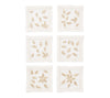 Gilded Breeze White/Gold/Silver Cocktail Napkin | Kim Seybert at Fig Linens and Home