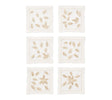 Gilded Breeze White/Gold/Silver Cocktail Napkin | Kim Seybert at Fig Linens and Home