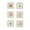 Xmas Trellis White/Multi Cocktail Napkin | Kim Seybert at Fig Linens and Home