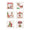 Santa White/Multi Cocktail Napkin | Kim Seybert at Fig Linens and Home