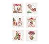 Santa White/Multi Cocktail Napkin | Kim Seybert at Fig Linens and Home