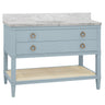 Cutler Light Blue 48" Bath Vanity by Worlds Away at Fig Linens and Home - View 2