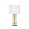 Lamp - Acrylic and Brushed Brass Stack Lamp by Worlds Away at Fig Linens and Home 1
