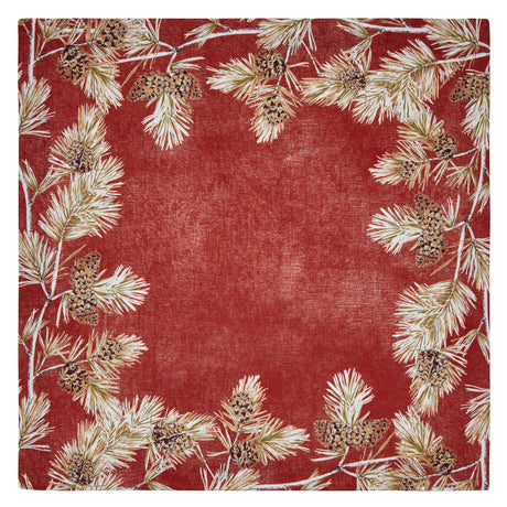 Cambridge Burnt Orange Napkin Detail 5 | Mode Living at Fig Linens and Home