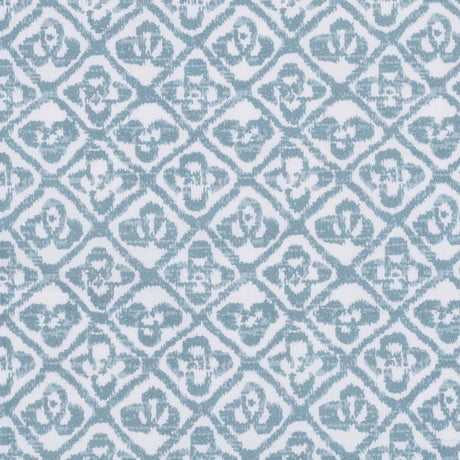 Swatch of Fabric - Matouk Schumacher Catarina Hazy Blue Bedding at Fig Linens and Home