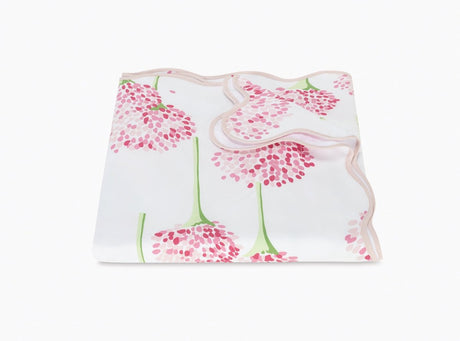 Matouk Charlotte Full/Queen Duvet Cover 90 x 96, 3" flange Peony Pink at Fig Linens and Home - LU26