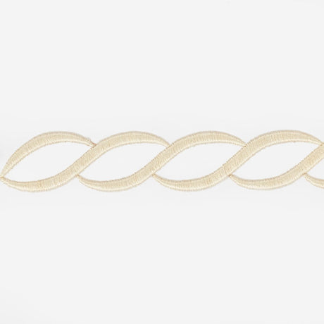 Matouk Classic Chain Ceylon Bedding - Ivory Swatch - Fig Linens and Home