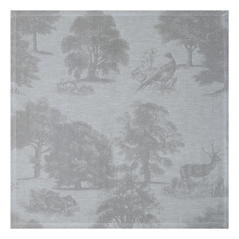 Souveraine Silver Cloth Napkin by Le Jacquard Francais at Fig Linens and Home