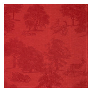 Souveraine Red Cloth Napkin - Le Jacquard Francais Holiday 100% Linen Napkin