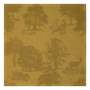 Souveraine Gold Cloth Napkins - Table Linens by Le Jacquard Francais