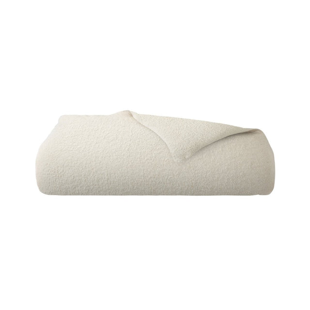 Conterpane Naturel Bouclette Yves Delorme Decoration Bouclette 1 at Fig Linens and Home