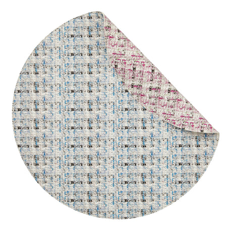 Coquette Purple & Blue Placemat Detail 3 | Mode Living at Fig Linens and Home