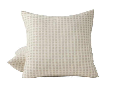 Euro Square Sham - Coyuchi Birch Undyed Organic Bedding at Fig Linens and Home