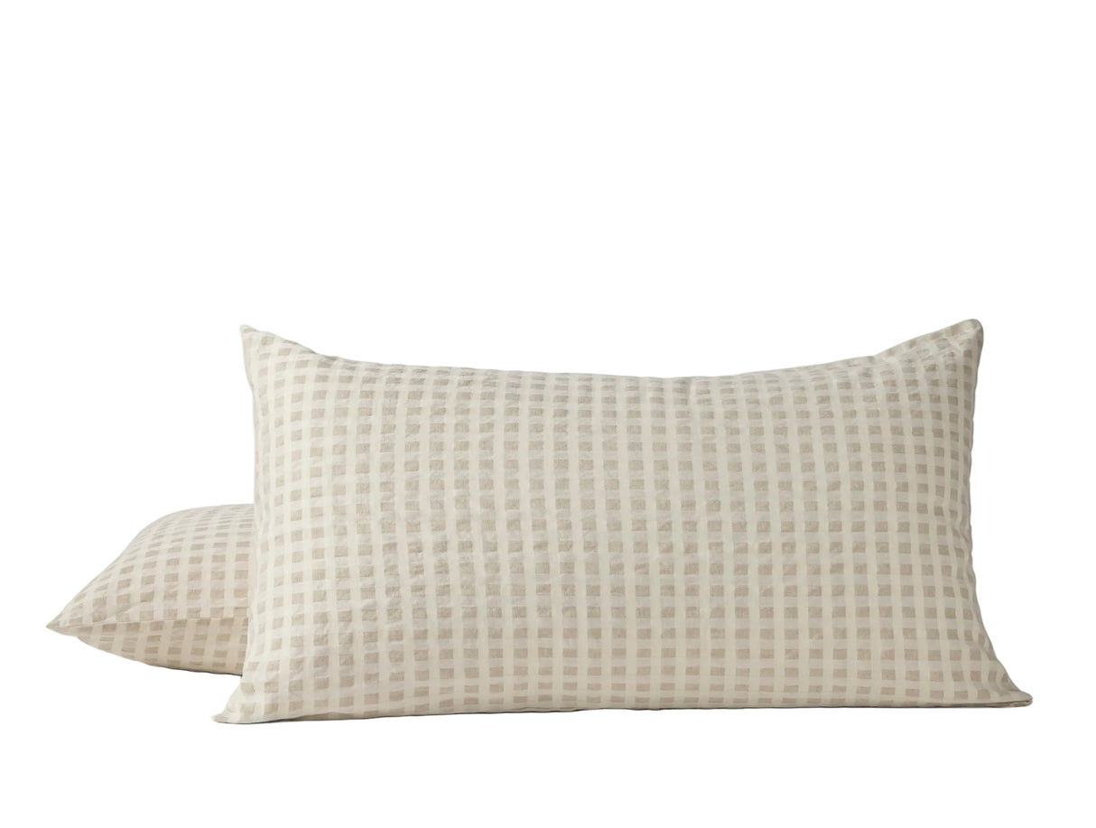 King Sham - Coyuchi Birch Undyed Organic Bedding at Fig Linens and Home