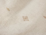 Fabric Detail - Coyuchi Cambria Embroidered Organic Linen Natural Chambray at Fig Linens and Home 1