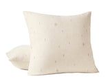 Euro Sham - Coyuchi Cambria Embroidered Organic Linen Natural Chambray Bedding
