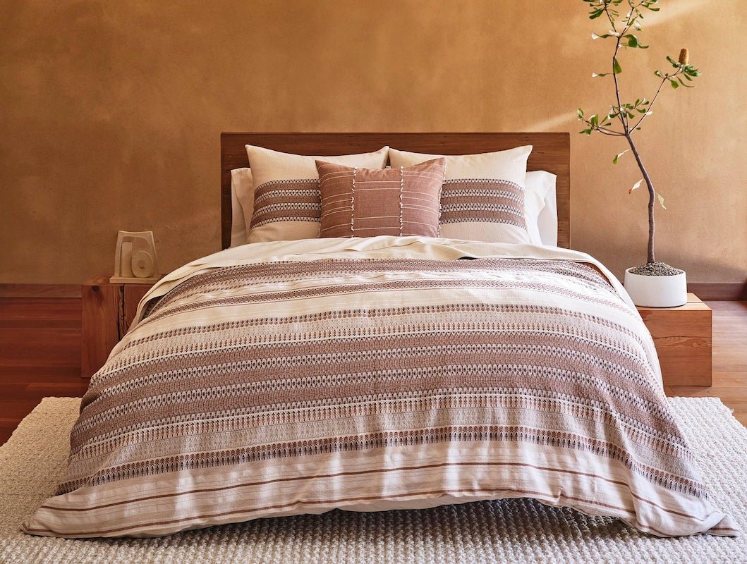 Coyuchi Organic Bedding - Lost Coast Undyed &amp; Redwood Duvet Covers and Shams at Fig Linens and Home