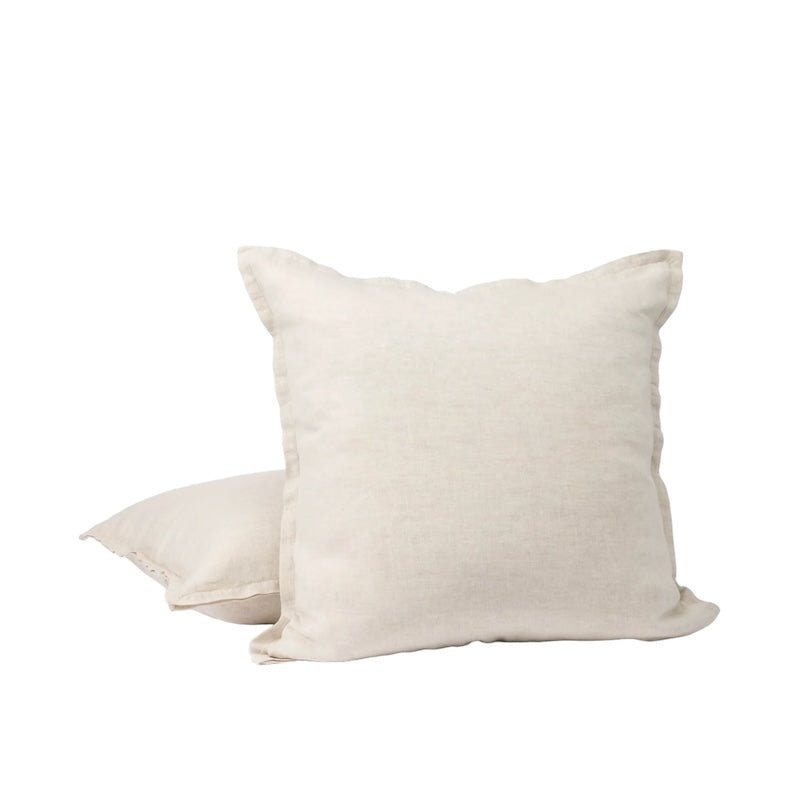 Pillow Shams - Coyuchi Relaxed Linen Organic Bedding - Natural Chambray