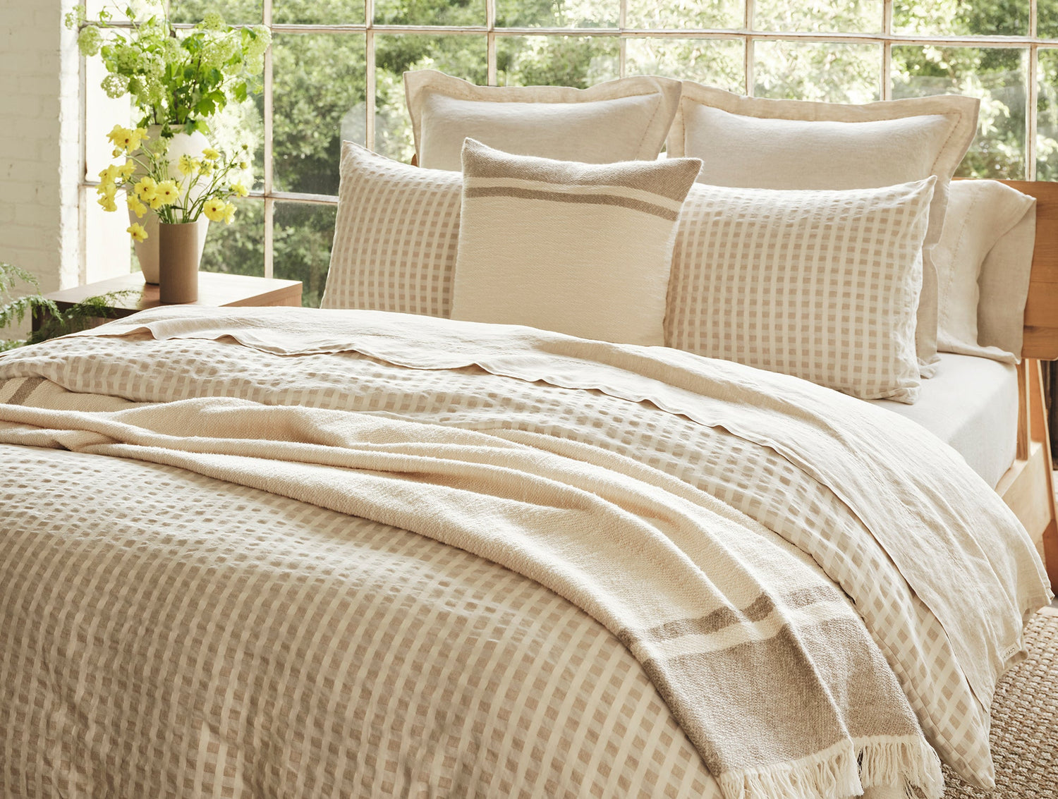 Coyuchi Birch Undyed Organic Bedding | Duvet Covers and Shams at Fig Linens and Home 2