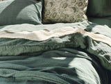 Coyuchi Topanga Juniper Organic Matelasse Blankets | Fig Linens and Home 3