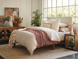 Coyuchi Topanga Plum Blossom Organic Matelasse Blankets | Fig Linens and Home 1
