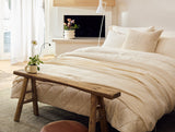 Coyuchi Topanga Undyed Organic Matelasse Featherweight Coverlet | Lifestyle at Fig Linens and Home
