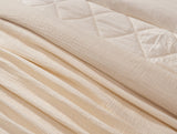 Coyuchi Topanga Undyed Organic Matelasse Coverlet Swatch at Fig Linens and Home