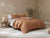 Organic Cotton Bedding - Coyuchi Diamond Stitched Ginger Comforter in Bedroom at Fig Linens and Home
