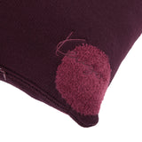 K Dot Bordeaux Decorative Pillow by Kenzo Paris