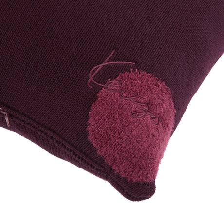 K Dot Bordeaux Decorative Pillow by Kenzo Paris