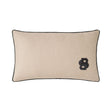 Yves Delorme Hugo Boss Double B Natural Decorative Pillow by Yves Delorme - Decorative Pillow 13 x 22 Double B Natural at FIG LINENS AND HOME - 3