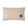 Yves Delorme Hugo Boss Double B Natural Decorative Pillow by Yves Delorme - Decorative Pillow 13 x 22 Double B Natural at FIG LINENS AND HOME - 3