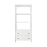 Etagere - Worlds Away Davie White Etagere at Fig Linens and Home - Shelves & Storage Front View
