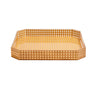 Kim Seybert Reed Square Tray in Natural by Kim Seybert - Natural 15"L x 15"W x 2"H at FIG LINENS AND HOME - 2