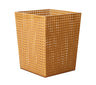 Kim Seybert Reed Waste Basket in Natural by Kim Seybert - Natural 9.5"L x 9.5"W x 11.75"H at FIG LINENS AND HOME - 1